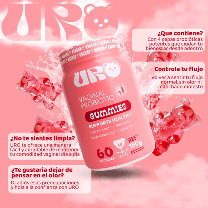 URO Gomitas Envase de 60 Gomitas + Sache