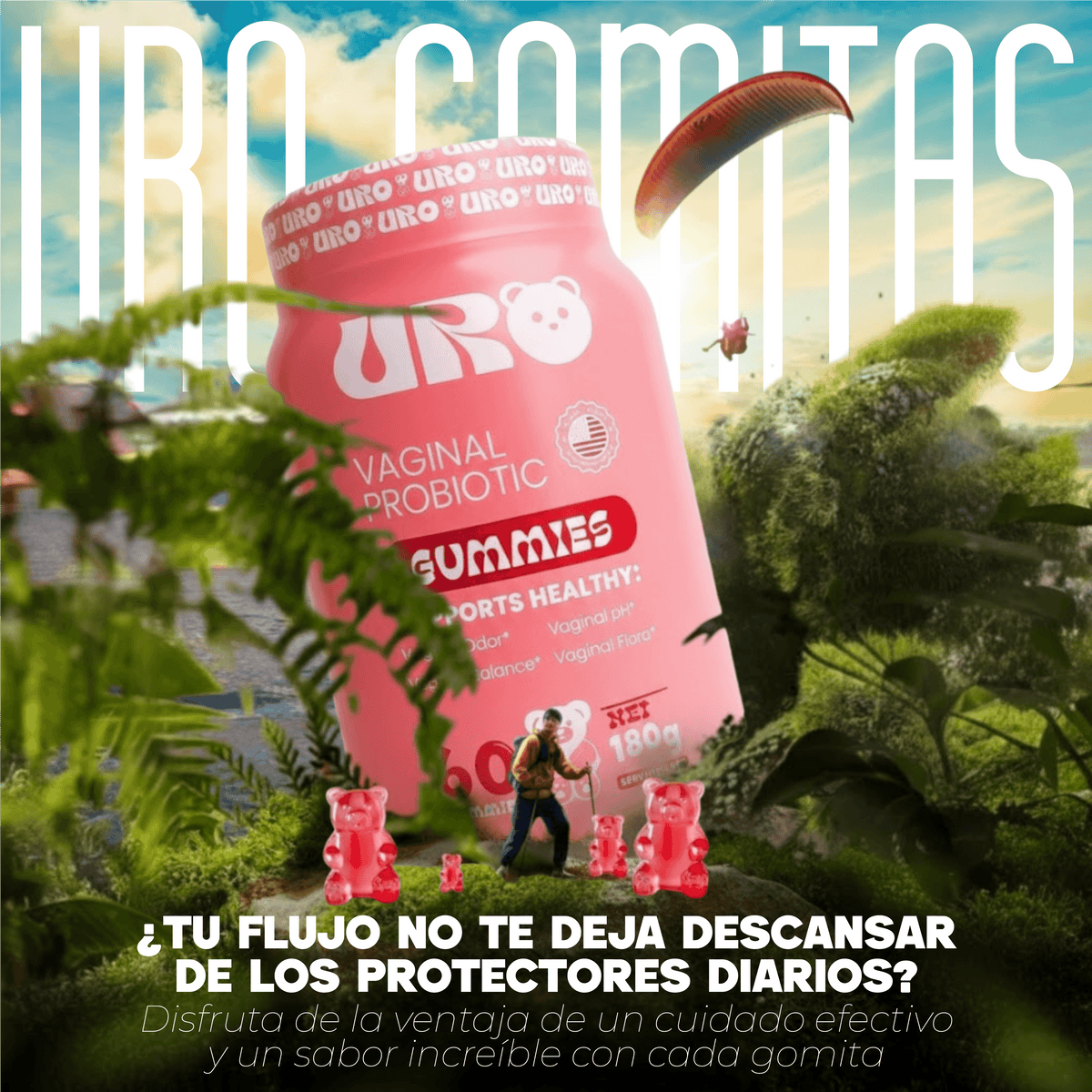URO Gomitas Envase de 60 Gomitas + Sache